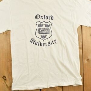 1990S Oxford University Shirt Ncaa Tee Americana Sportswear